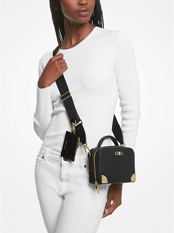 Estelle Small Pebbled Leather Satchel image number 2