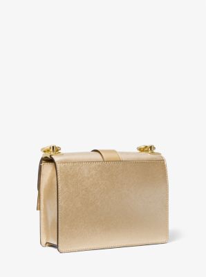 Greenwich Small Metallic Saffiano Leather Crossbody Bag image number 2