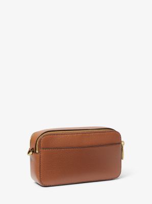 Petit sac pour appareil photo Jet Set en cuir grain double