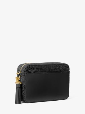 Michael Kors Small Crocodile Embossed Crossbody Bag