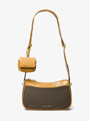 Jet Set Medium Logo and Leather Crossbody Bag with Case for Apple Airpods Pro® image number 0