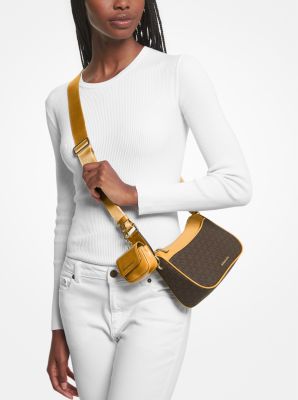 Jet Set Medium Logo and Leather Crossbody Bag with Case for Apple Airpods Pro® image number 2