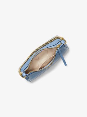 Jet Set Charm Small Pebbled Leather Pochette in FRENCH BLUE | Michael Kors