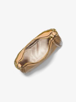 Pochette Jet Set Charm peque&ntilde;o de piel granulada in MAN&Iacute; P&Aacute;LIDO | Michael Kors