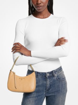 Pochette Jet Set Charm peque&ntilde;o de piel granulada in MAN&Iacute; P&Aacute;LIDO | Michael Kors