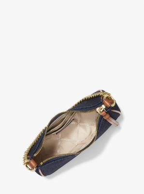 Jet Set Charm Small Metallic Leather Pochette