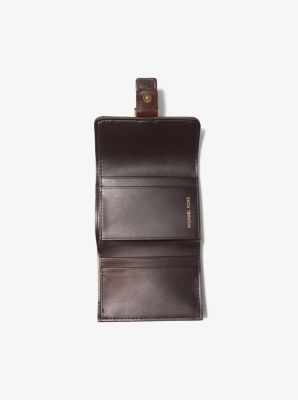 Colby Small Burnished Leather Tri-Fold Wallet