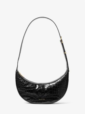 Sac à bandoulière Avra de taille moyenne en cuir effet crocodile en relief image number 0