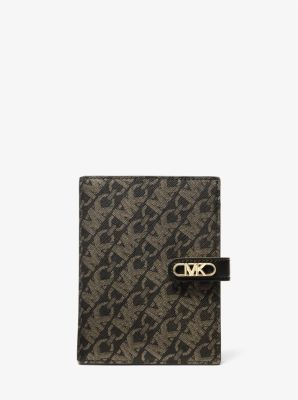 Metallic Empire Signature Logo Passport Wallet