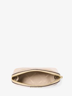 Kulturbeutel Empire Small aus Leder mit Krokodilprägung in Metallic-Optik image number 1
