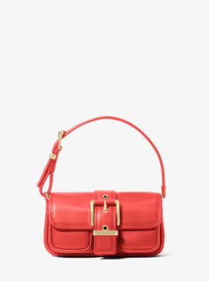 MK Colby Extra-Small Leather Shoulder Bag - Red - Michael Kors MICHAEL Michael Kors