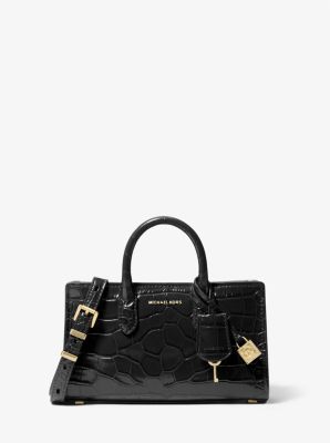 Scarlett Extra Small Crocodile Embossed Leather Crossbody Bag