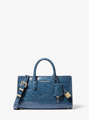 Michael Kors Mini Satchel shops Crossbody Royal Blue Pocketbook