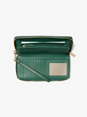 Grand portefeuille continental Jet Set Travel en cuir in BOSCO | Michael Kors