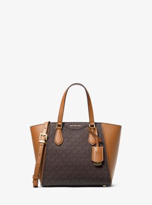 Taryn Small Signature Logo and Leather Convertible Crossbody Bag Michael Kors Canada