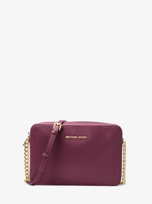 Jet Set Travel Large Patent Leather Crossbody | Michael Kors