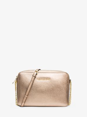 Jet set large metallic cheap saffiano leather crossbody bag