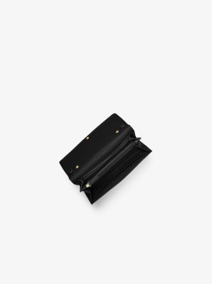長財布 MICHAEL KORS Jet Set Travel Large Saffiano Leather Wallet Jet Set Travel Large Saffiano Leather Quarter-Zip Wallet