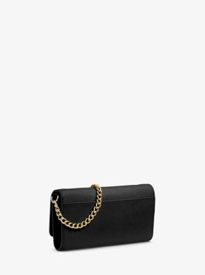 Michael Kors Black Leather Jet Set Chain Wallet, Best Price and Reviews