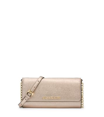 michael kors jet set travel wallet on a chain