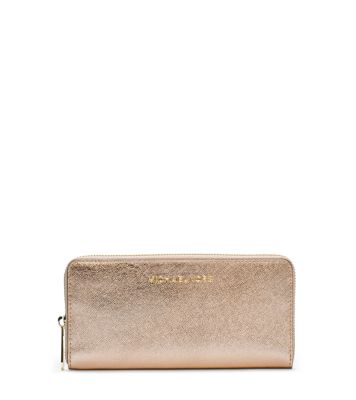 rose gold wallet michael kors