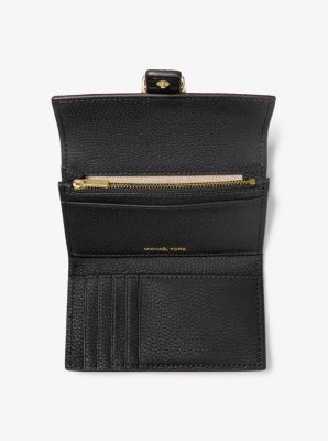 Nolita Medium Pebbled Leather Tri-Fold Wallet