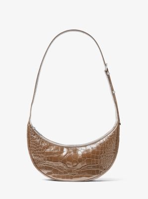 Avra Medium Crocodile Embossed Leather Crossbody Bag image number 0