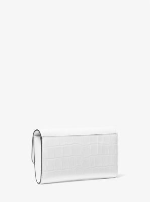 Tribeca Crocodile Embossed Leather Convertible Crossbody Bag image number 2