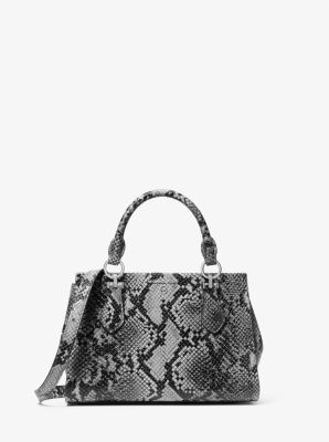 Marilyn Small Snake Embossed Leather Crossbody Bag image number 0