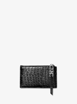 Empire Small Crocodile Embossed Leather Card Case image number 2