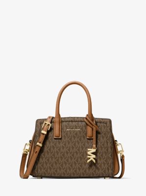 MK Umhängetasche Laila Extra-Small Mit Signature-Logomuster - Braun