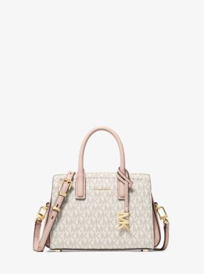 MK Umhängetasche Laila Extra-Small Mit Signature-Logomuster - Rosa