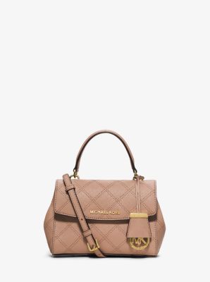 Michael Kors Ava Extra Smal Saffiano Leather Crossbody - Pale Gold