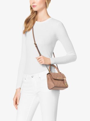 Michael Kors Ava Extra-Small Saffiano Leather Crossbody in Soft