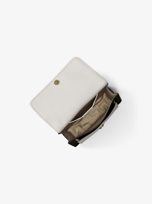 Borsa a tracolla Claire piccola in pelle color-block in PISTACCHIO MULTI | Michael Kors