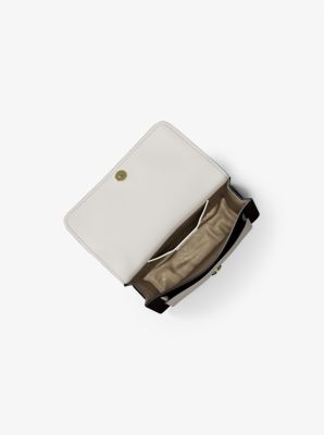 Petit sac à bandoulière Claire en cuir à couleurs contrastées in HUSK MULTI | Michael Kors