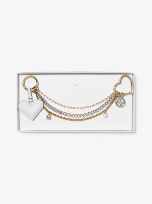 Adorno para bolso de cadena con corazones