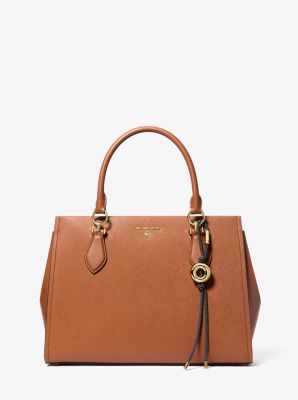 Initial Gold-Tone and Speckled Cord Bag Charm in 18K GOLD | Michael Kors