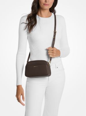 Thumbnail - MK Kameratasche Jet Set Small Aus Leder - Braun - Michael Kors