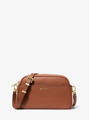 MK Kameratasche Jet Set Small Aus Leder - Braun