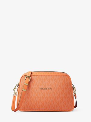 MK Kameratasche Jet Set Small Mit Signature-Logomuster - Orange