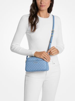 Jet Set Small Signature Logo Camera Crossbody Bag