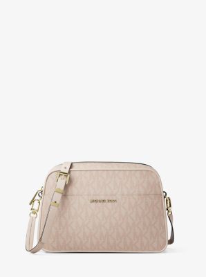 Jet Set Small Signature Logo Camera Crossbody Bag