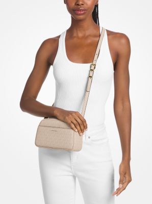 Jet Set Small Signature Logo Camera Crossbody Bag