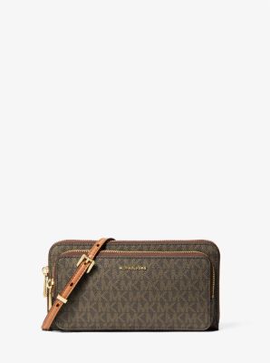 Borsa a tracolla Jet Set grande convertibile con stampa logo image number 0