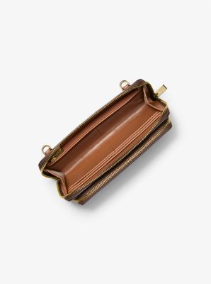 Borsa a tracolla Jet Set grande convertibile con stampa logo image number 1
