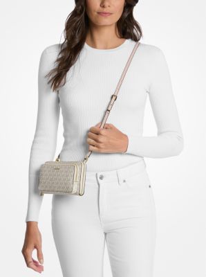 Jet Set Large Signature Logo Convertible Crossbody Bag