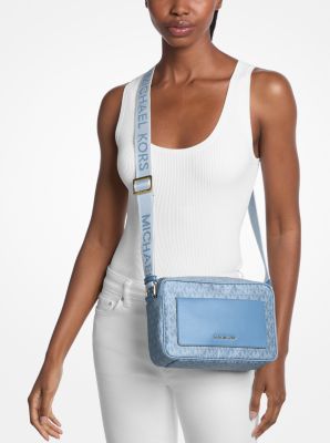Jet Set Large Signature Logo Crossbody Bag