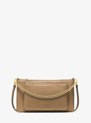 Borsa a tracolla Jet Set convertibile media in pelle martellata image number 0