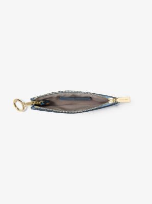 Jet Set Small Crocodile Embossed Leather Card Case